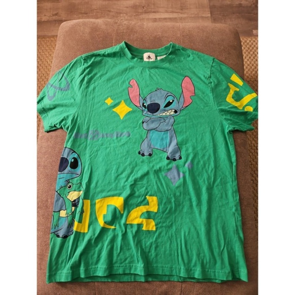 Disney Parks Stitch Green T-Shirt for Unisex Size Large - Picture 5 of 12